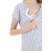 Luvmabelly Gray Side Snap Maternity Nightgown