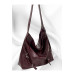 Large Womens Bag With Hand And Shoulder Strap, Burgundy
