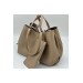 Pinterest Model Women Large Handbag Beige