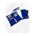 محفظة نسائية زرقاء داكنة ناعمة بحجرة للبطاقات وللهاتف
