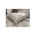Homecella Large Brown And Beige Striped Cotton Bedspread