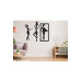 Home Office Wooden Wall Painting African Women 45X22Cm Black