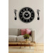 Living Room Decorative Wall Clock Vase Painting 40X40 Cm