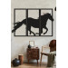 Wooden Decorative Wall Painting Horse Image 45X22Cm