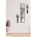 Wall Painting Frame Tree And Bird Figure 30X22 Cm Black