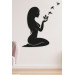 Home Office Wooden Decorative Wall Painting Abstract Woman 45X30 Cm