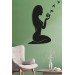 Home Office Wooden Decorative Wall Painting Abstract Woman 45X30 Cm