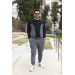2 Thread Fabric Comfortable Fit Men Tracksuit, Size Xxl