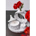 5 Piece Decorative Concrete Vase Vanilla Scented Soy Candle Holder Set