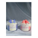 Vanilla Scented Gift Double Aromatherapy Candle Pink Purple