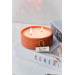 Large Scented Candle Concrete Pot Decorative Vegan Candle