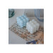 Decorative 2 Piece White Blue Colored Scented Bubble Set