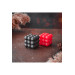 Decorative 2 Piece Black Red Colored Scented Bubble Set