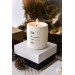 Decorative Amber And Vanilla Scented Vegan Soy Candle