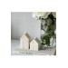 Decorative Scented White Vegan Soy 2 Piece Home Model Candle