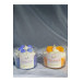 Vanilla Scented Candle Aromatherapy Orange Purple Blue