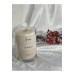 Candles Scented Candle Glass Vanilla Scented White