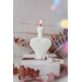 Natural Soy Wax Candle From Heart Perfume Sile White