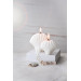 Custom Made 2 Piece Soy Natural Oyster Candle White