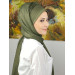 Topkapi Model Cross Draped Plain Patternless Ready Made Shawl