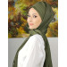 Topkapi Model Cross Draped Plain Patternless Ready Made Shawl