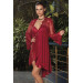 Women Satin Dressing Gown Nightgown Set