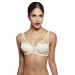 Women Underwire Tulle Detailed Minimizing Bra