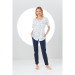 Women Top Patterned Buttoned Pajama Set