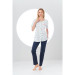 Women Top Patterned Buttoned Pajama Set