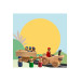 Natural Wood 14 Piece Tractors Colorful Passengers Set