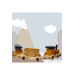 Natural Wood 3 Piece Train Set