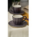 Hand Decorated 4 Piece Coffee Set For 2 Persons Purple