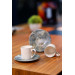 Porcelain 4 Piece Coffee Set For 2 Persons 100 Ml