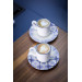 Firuze Porcelain 4 Piece Coffee Set For 2 Persons 100 Ml