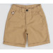 Beige Canvas Boys Shorts