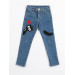 Black Cat Girl Denim Trousers