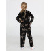 Casa Printed Laci Velvet Children Jumpsuit