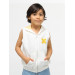 Cs Beige Zippered Children Vest