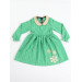 Snowflake Green Baby Collar Girl Dress