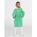 Snowflake Green Baby Collar Girl Dress