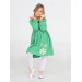 Snowflake Green Baby Collar Girl Dress