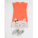 Cat Shiny Knitted Girls Dress