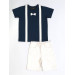 Bow Tie White Denim Shorts T Shirt Set