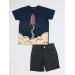 Rocket Denim Shorts Tshirt Set