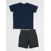 Rocket Denim Shorts Tshirt Set