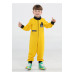 Yellow Space Boy Zippered Jumpsuit