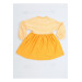 Sunflower Yellow Striped Girls Dress