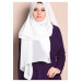 Chiffon Square Scarf White 150X150