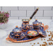 Copper Cup Set, Blue, Coffee Pot Only
