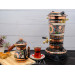 Copper Electric Samovar, Small Size, Colorful